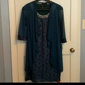 R&M Richards Mother of Bride Dress+Jacket Size 10